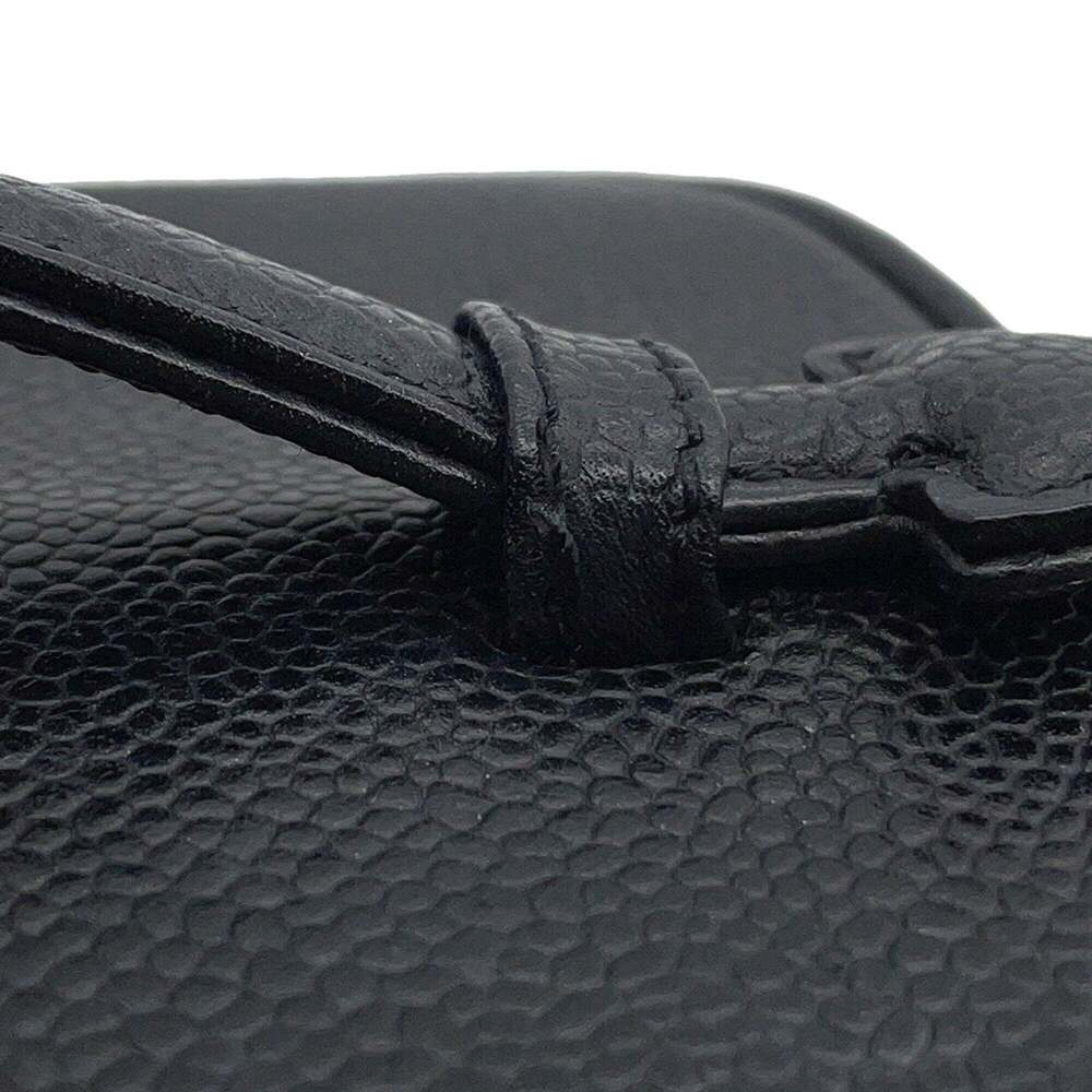 CHANEL Black Caviar Leather Logo Pouch - Picture 10 of 16